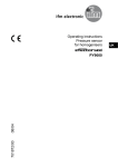 Operating instructions Pressure sensor for homogenisers