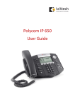 Polycom IP 650 User Guide