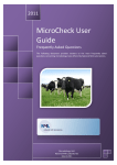 MicroCheck User Guide - National Milk Laboratories