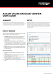 Axicon - Online Barcode Verifier User Guide