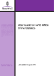 User Guide to Home Office Crime Statistics