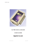 SL7000 DATA LOGGER USER GUIDE Signatrol.com