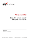 WatchGuard XCS v9.1 User Guide