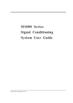 M1000 Series Signal Conditioning System User Guide