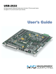 USB-2533 User's Guide - from Measurement Computing