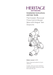 Installation Instructions and User Guide Thermostatic