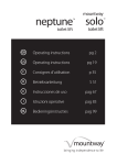 Operating instructions pg 2 Operating instructions pg 19 Consignes