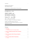 GAMESS-UK USER'S GUIDE and REFERENCE MANUAL Version