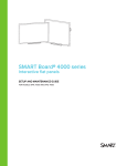 SMART Board 4000 series interactive flat panel user's guide