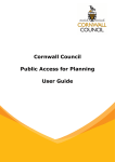 Cornwall Council Public Access for Planning User Guide
