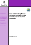 User Guide to Drug Misuse Declared: Findings from the Crime