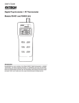 User's Guide Digital Psychrometer + IR