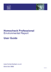 Homecheck Professional Environmental Report User Guide