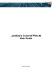 Landlord's Consent Website User Guide