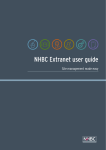 NHBC Extranet user guide