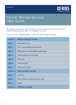 Clients' Monies Service User Guide