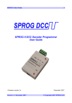 SPROG II DCC Decoder Programmer User Guide