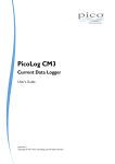 PicoLog CM3 Current Data Logger User's Guide