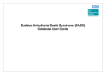 Sudden Arrhythmia Death Syndrome (SADS) Database User Guide