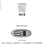 KIRK 4080 Handset User's Guide