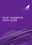 SCQF HANDBOOK: USER GUIDE