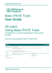 HMRCs Basic PAYE Tools - User guide