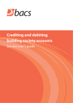 Crediting and debiting building society accounts