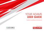 YOUR ADAMS USER GUIDE - UK Anti