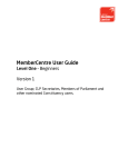 MemberCentre User Guide