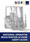 NATIONAL OPERATOR REGISTRATION SCHEME USER'S GUIDE