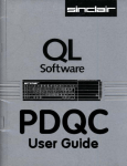 PDQC User Guide - Dilwyn Jones Sinclair QL Pages