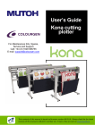 User's Guide Kona cutting plotter