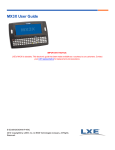 MX3X User Guide - Honeywell Scanning and Mobility