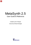 MetaSynth 2.5 User Guide (Color)