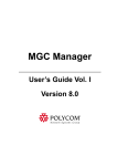 MGC Manager User's Guide Vol. 1 version 8.0 - Support