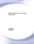 IBM SPSS Statistics 19 Core System User's Guide