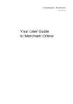 Your User Guide to Merchant Online