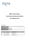 Office Communicator User Guide and Setup Information (For Offsite