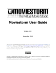 Moviestorm User Guide