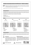 Installation and operating instructions for R+W Servomax