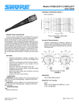 Shure 515BSLG and 515BSLG27F User Guide