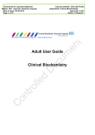 Adult User Guide Clinical Biochemistry