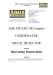 AQUAPULSE 1B-Compact UNDERWATER METAL DETECTOR