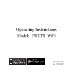 Operating Instructions Model: PRT-TS WiFi