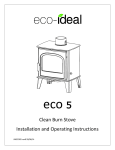 Clean Burn Stove Installation and Operating Instructions
