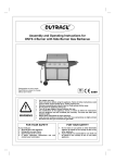Assembly and Operating Instructions for ONYX 4 Burner with Side