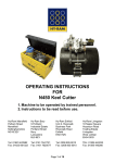 OPERATING INSTRUCTIONS FOR N450 Keel Cutter - Hy