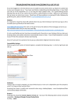 TROUBLESHOOTING GUIDE IN ACCESSING FULL USE OF SLG