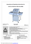 Assembly and Operating Instructions for 2 Burner