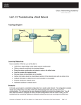 Lab 1.3.3: Troubleshooting a Small Network